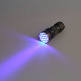 Hot Worldwide 21 LED Aluminium Invisible Blacklight Ink Marker UV Ultra Violet Flashlight Torch Light Lamp