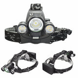 Hot XM-L2 LED Headlight Headlamp Flashlight Head Torch Light Rechargeable For Camping Hunting Fishing Night Riding Aluminum