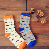 35-43 Caramella animal socks Sausage dog dachshund Ido hvalp hush pup puppy huisdier pet szczeniak retail support wholesale zoo