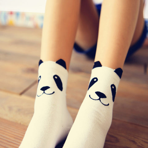 New real caramella character cotton brand meias femininas warm cute cartoon panda korean socks for women Free shipping sokken