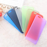 Case for iPhone 6 6s 0.3mm Ultra Thin Slim Matte Back Skin Cover 4.7 inch Phone Back Case Rubber Cover Dirt-resistant 7Color